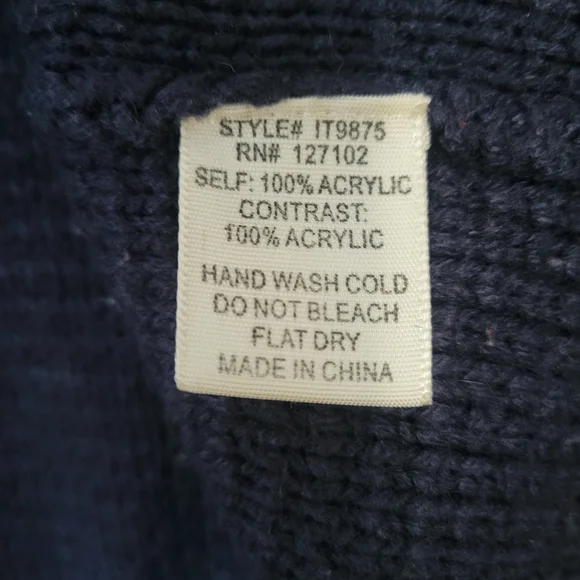 Blue Nautical Anchor Knit Sweater - Picture 5 of 6